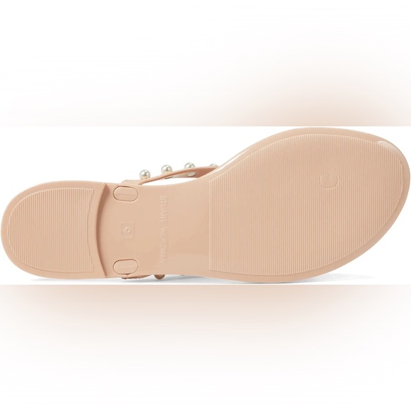 Stuart WeitzmanGoldie Pearly Jelly Flip Flops Sz 6 - Picture 6 of 6